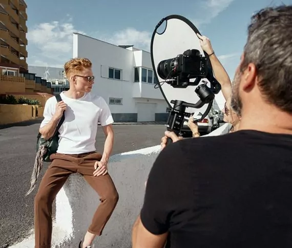 Making Of beim filmen